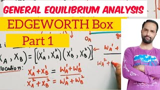 General equilibrium walrasian equilibrium Marshallian equilibrium edgeworth box [upl. by Ayr]