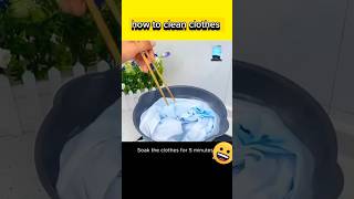 How to clean white clothes shorts shortsfeed viralshorts shortsvideo trendingshorts [upl. by Ariamat]