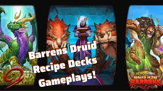 Barrens Druid Recipe Decks Gameplays [upl. by Navi504]