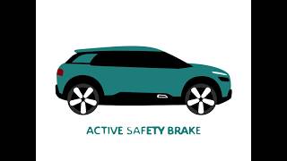 Traction créative Nouvelle Berline Citroën C4 Cactus  Active Safety Brake [upl. by Kippar]