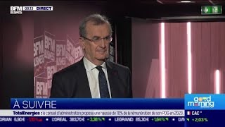 François Villeroy de Galhau Gouverneur de la Banque de France est linvité de BFM Business [upl. by Aitnom]