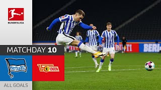 Hertha wins Derby  Hertha BSC  Union Berlin  31  All Goals  Matchday 10 – Bundesliga 2021 [upl. by Abekam]