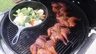 How To Grill Cornish Hen On Weber Grill [upl. by Kloster801]