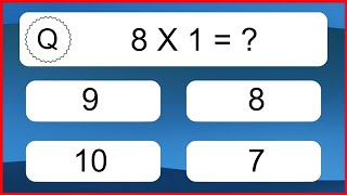 20 Multiplication Quiz Exercises for Kids [upl. by Harris626]