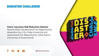 PITCH Finalist Disaster Challenge 2024  Home Insurance Risk Reduction Options HIRRO [upl. by Copland]