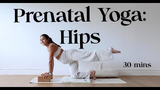 Prenatal Yoga for Hips  Yoga with Katrina [upl. by Leinehtan]