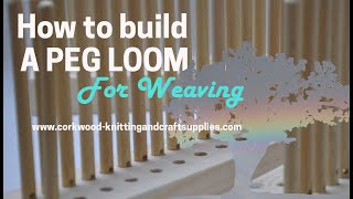 How to build a peg loom for weaving [upl. by Caputto]