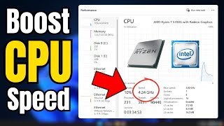 Boost CPU or Processor⚡SPEED in Windows 1011 for GAMING amp Performance✅ 2024 [upl. by Eiramnwad856]