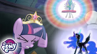 My Little Pony en español 🦄  La Magia de la Amistad Mejores escenas de batalla  MLP [upl. by Eran]