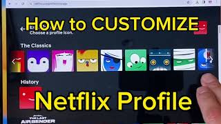 How to ChangeCustomize Netflix Profile Icon [upl. by Choo]