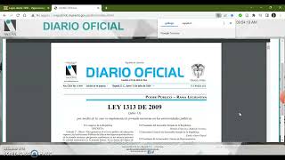 Como Buscar en el Diario Oficial una Ley o Decreto [upl. by Ralat]