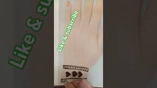 Trending simple mehndi designs  Sony name se tattoo mehandi design short video viral songs karwa [upl. by Mckale235]