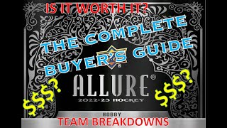 202223 Upper Deck Allure Hockey  Buyers Guide TeamPlayer ROI Breakdowns amp Case Break Simulation [upl. by Bardo]