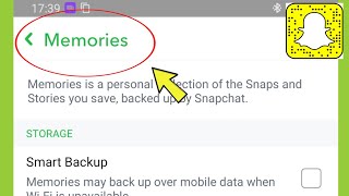 Snapchat  Memories amp Backup Settings [upl. by Aneeuq]