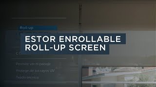 Estor enrollable RollUp Screen Blanco Gris y Negro  Stor Planet [upl. by Kcirddor76]