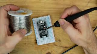 5 Soldering Header Pins tutorial using a breadboard and an Arduino Nano [upl. by Conway]