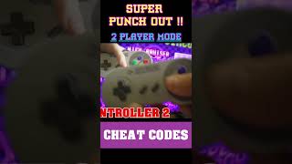 Super Punch Out  2 PLAYER CHEAT CODE retrogaming nitendo shorts [upl. by Akins]