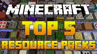 Minecraft TOP 5 Resource Packs 174 Texture Packs  Download 2014 [upl. by Salaidh]