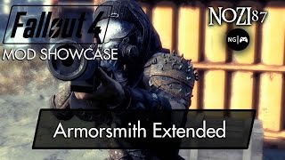 Fallout 4 Mod Showcase Armorsmith Extended by Gambit77 [upl. by Eniwtna]