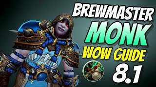 Brewmaster Monk Tank PvE Guide 81  Talents amp Rotation  World of Warcraft Battle for Azeroth [upl. by Kcirddehs]