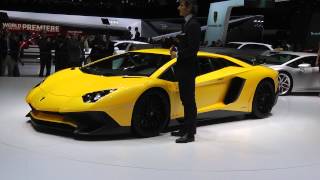 Salone di Ginevra 2015 Lamborghini Aventador SV [upl. by Essinger]