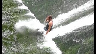 Dam Sliding at Whitewater Memorial State Park [upl. by Jahn563]