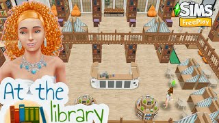 The SimsFreePlay Library Tour with Cafe Sim Springs Renovated Library Tour Floor Plans [upl. by Latreese424]