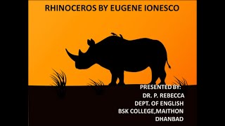 Rhinoceros by Eugene Ionesco [upl. by Haskel]