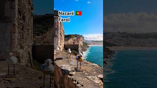 Nazaré Portugal 🇵🇹 nazare nazareportugal shorts travel [upl. by Arodnahs]