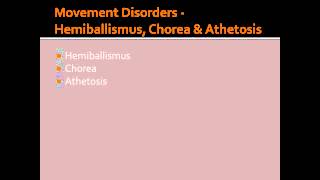 Movement Disorders  Hemiballismus Chorea amp Athetosis [upl. by Oliy]