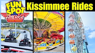 All the Rides Go Karts amp Attractions at Fun Spot Kissimmee Florida [upl. by Ynehteb]