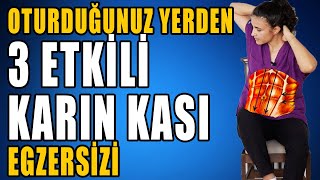 OTURDUĞUNUZ YERDEN KARIN KASLARINI ÇALIŞTIR aktifizyo karınkası karınegzersizi [upl. by Welton729]