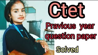 CTET Previous Year Question Paper 2016exam tet study Academic arcade learning [upl. by Cristiona]