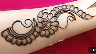 Very beautiful back hand mehndi design  easy Diwali special mehndi design arabic mehndi  mehndi [upl. by Krenn209]