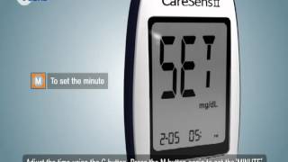 CareSens II  Setting up your Meter  Set Mode [upl. by Adiaroz]