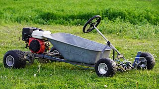 Homemade 200cc WHEELBARROW GoKart [upl. by Eceerahs]