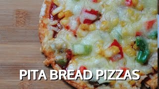 PITTA PIZZAS  Student Recipe [upl. by Eissac]