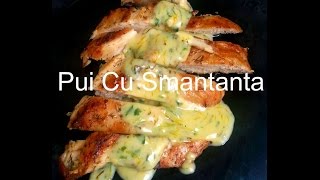 Pui cu sos de smantana si papadie  Chicken with Dandelion Sauce [upl. by Nivrek]