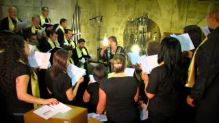 Pope Francis at The Holy SepulchreThe Magnificat Custody Choir sings Vexilla Regis [upl. by Buehler143]