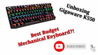 Gigaware K550  Unboxing  Best budget keyboard [upl. by Vokay]