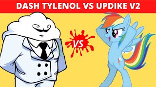 Friday Night Funkin Rainbow Dash Tylenol VS Updike V2 [upl. by Nimajneb666]