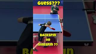 🔥 SlowMo Backspin or Sidespin quot GUESSquot in Table Tennis 🏓 pingpong 卓球 tenisdemesa [upl. by Nedac]