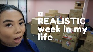 A REALISTIC week in my life as a business owner  studio vlog [upl. by Ennahs402]