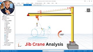 Jib Crane self Weight Analysis Check in Protastructure [upl. by Patricio]