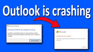 How To Fix Outlook for Windows Crashes Immediately After Starting UpSolved [upl. by Bronwyn]