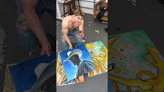 Ripped jeans and working in greens painter artist vlog [upl. by Kentiggerma]