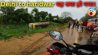 Delhi to haridwar by bike  har ki pauri haridwar  haridwar bike ride 2024  haridwar ka pani [upl. by Eniarol]