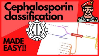 Antibiotics Cephalosporin Classification  MADE EASY with mnemonics and visual learning [upl. by Haropizt107]