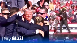 Donald Trump attempted assassination All the footage in one place [upl. by Yrnehnhoj236]