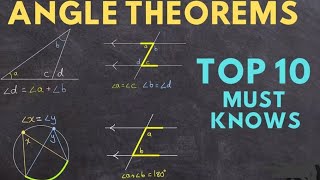 Angle Theorems  Very useful for class 7 to 10  angles angle triangle circle maths video [upl. by Oninrutas34]